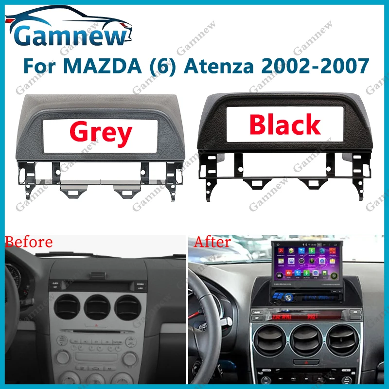 

7 inch 2DIN Car Fascia Radio Panel For Mazda 6 Atenza 2002-2007 Frame Kit Install Facia Face Plate