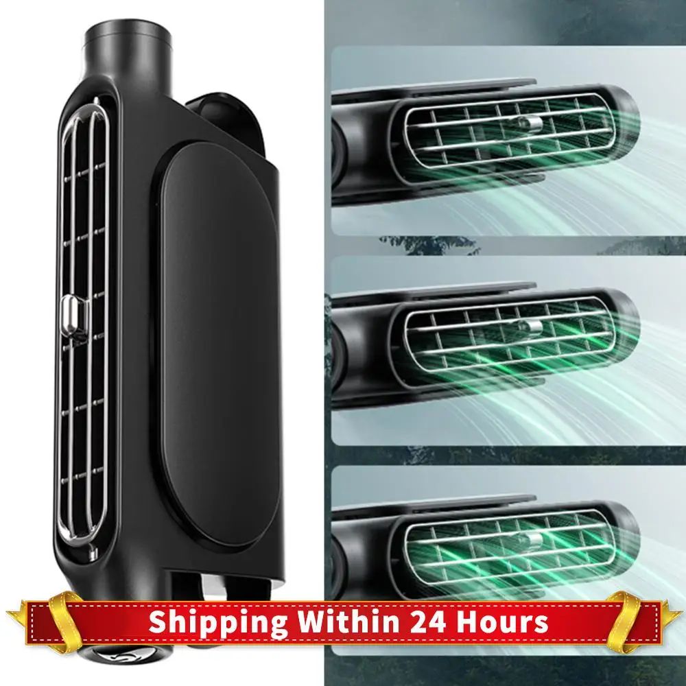 Enfriador de ventilador para reposacabezas trasero Interior de coche USB, Enfriador de cuello de coche ajustable de 3 velocidades, ventilador para asiento trasero delantero y pasajero