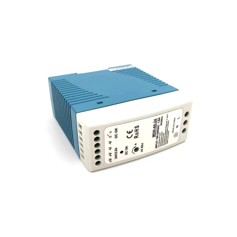 MDR-60-5 MDR-60-12 MDR-60-15 MDR-60-24 Mini Size Din Rail Single Output Switching Power Supply 60W