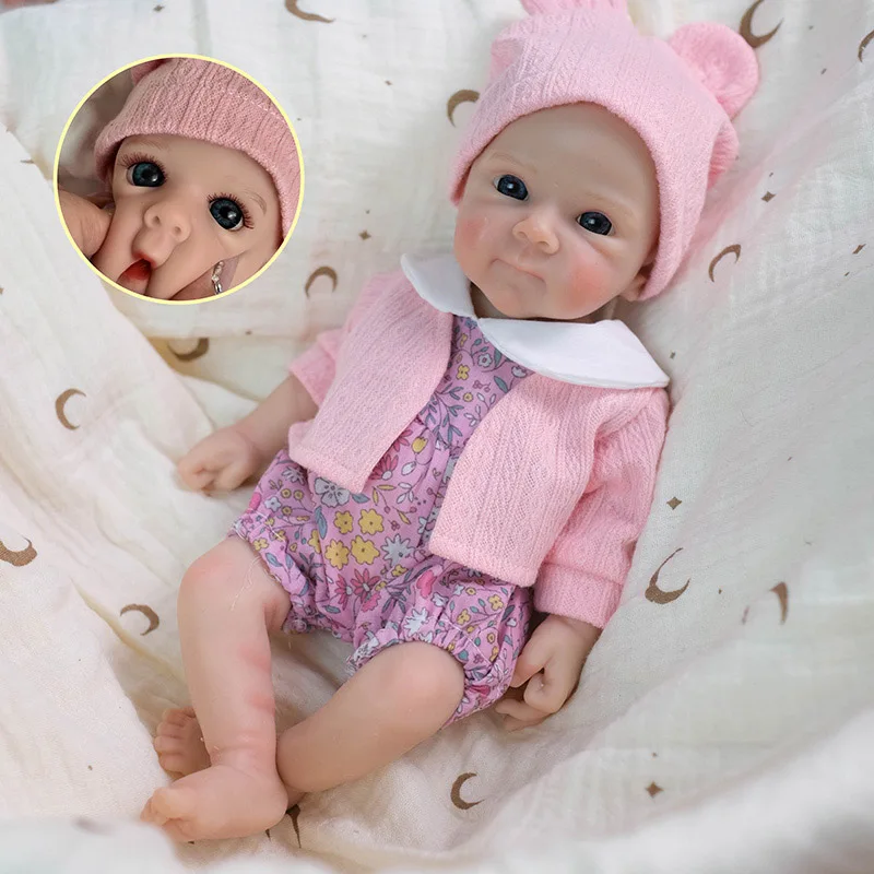 12inch Reborn Baby Doll Bettie Flexible Soft Solid Silicone Reborn Dolls Mouth can open Super Soft Elastic High Quality Dolls
