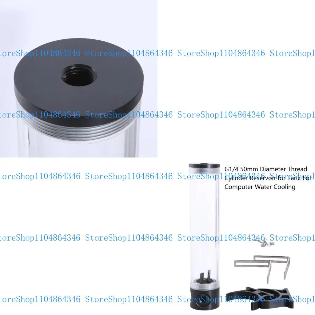 

5ASD Водяной охлаждающий резервуар G1/4 Прозрачный акриловый цилиндровый резервуар для водяного охлаждения воды