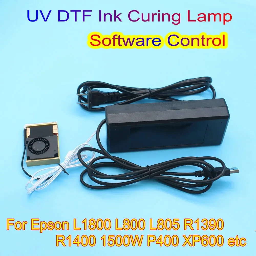 

UV DTF Ink Curing Lamp For Epson R1390 L1800 P400 L800 L805 Modification Air Cooling UV DTF Film Software Control Automatically