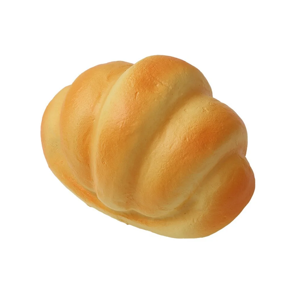 재미있는 노란색 인공 빵 모형 플레이하우스 토스트 모형 스트레스 해소 장난감 사진 소품 핀치 레 선물