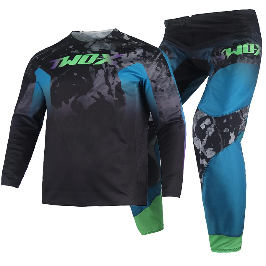 

Two-X Off-Road ATV 360 Daky Jersey Pant Combo Gear Set Street Motocross Racing Downhill Bike Kits MX MTB Dirt Offroad Suit