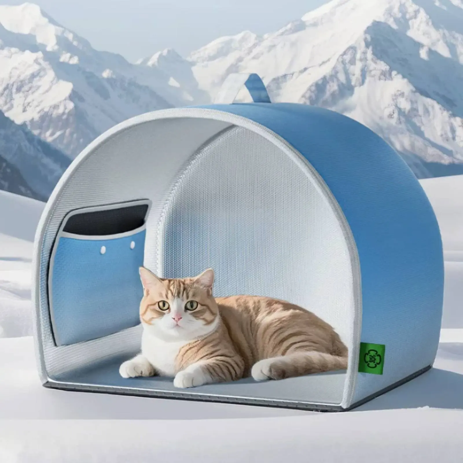 

Pet Ice House Portable Feline Cooling House Cooling Feline Cave Foldable Summer Pet Cave Waterproof for Cats