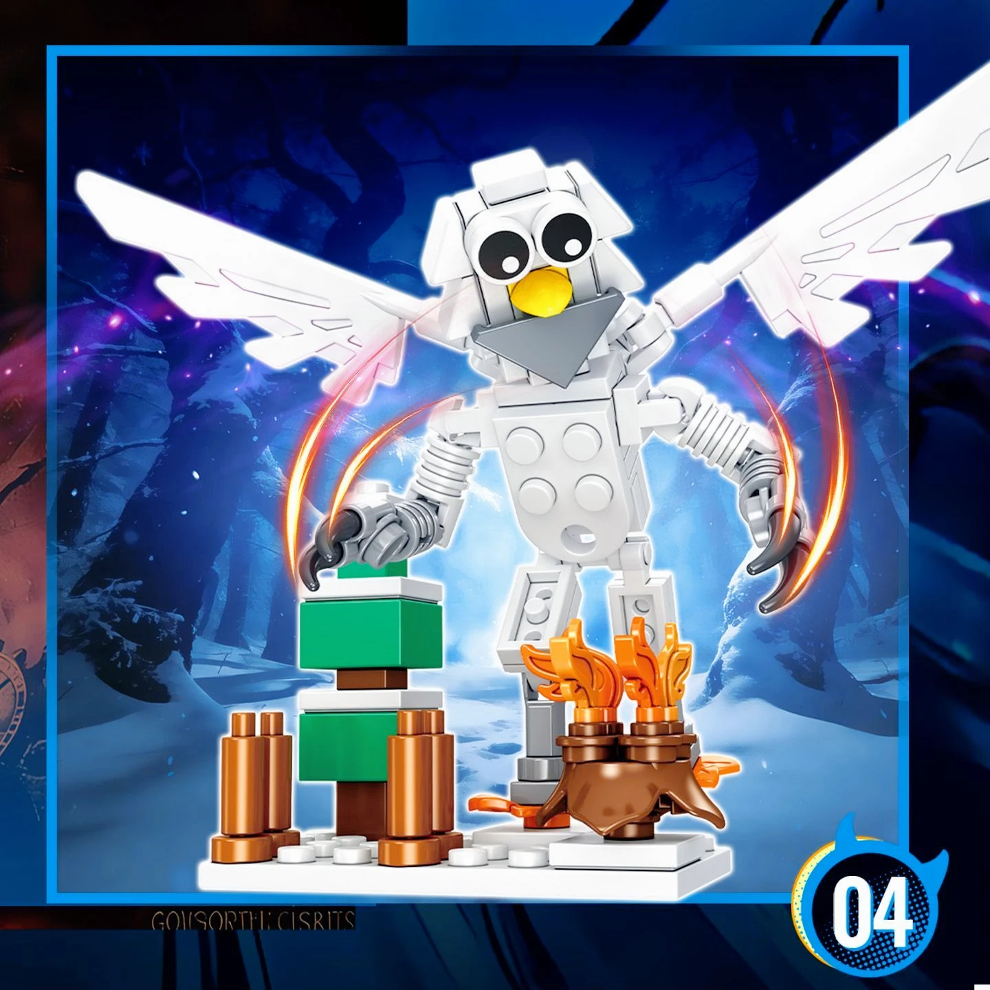 مجموعة مكعبات بناء على شكل مشهد صيد الغزلان الوحشية في الغابة، 99 ليلة، لعبة أطفال، نموذج تجميع، هدية