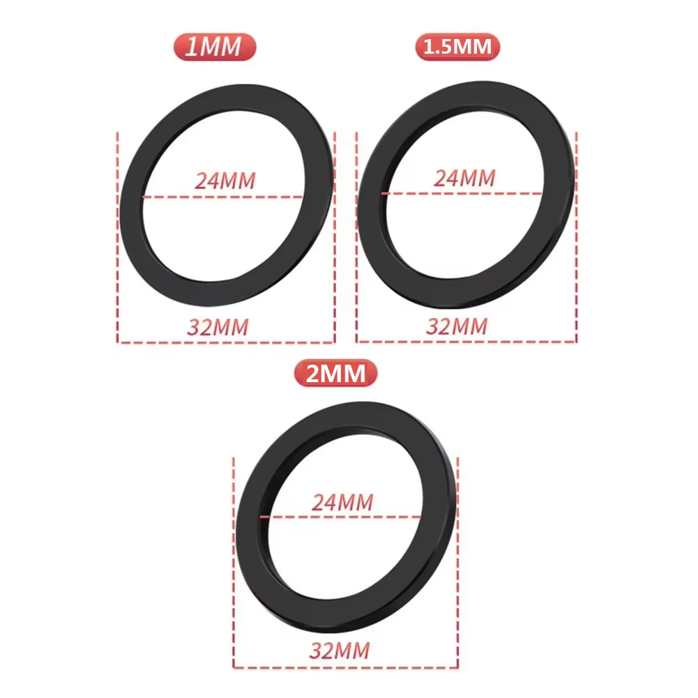 3 stücke Fahrrad Spacer Für-Shimano GXP 24mm Fahrrad Tretlager Achse Unterlegscheibe Spacer Kurbel Kettenblatt Adapter Radfahren teil Zubehör – Detail 2