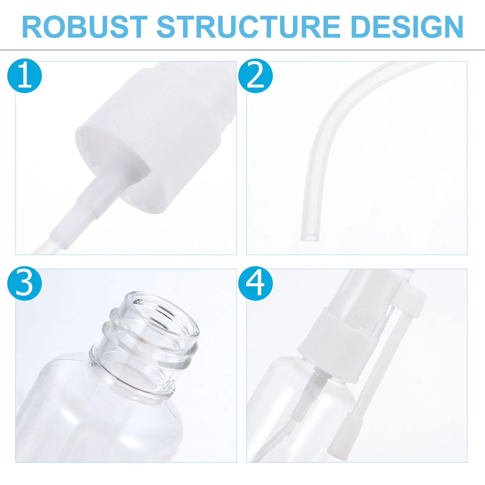 

2Pcs Spray Bottles Pet Plastic Portable Nose Cleaner Tools for Infant Nasal Cavity Washing Safe Odorless Irrigator