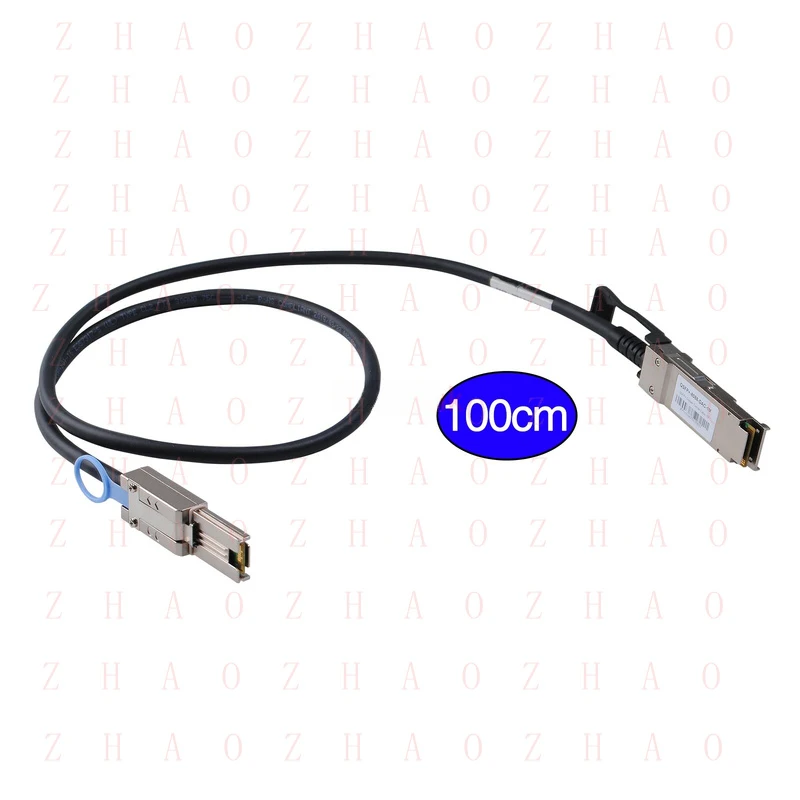 L+ for Mini QSFP SAS SFF-8436 to SFF-8088 SAS Cable 100CM