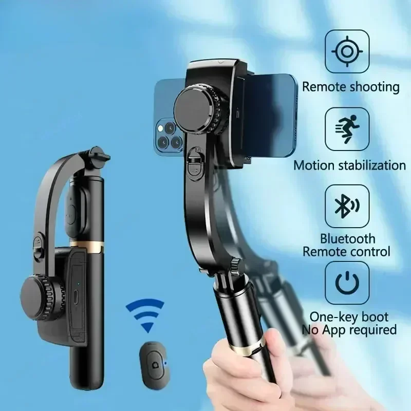 Universal Live Streaming Floor Stand Stabilizer Horizontal and Vertical Shooting Handheld Gimbal Anti Shake and Stable Shooting