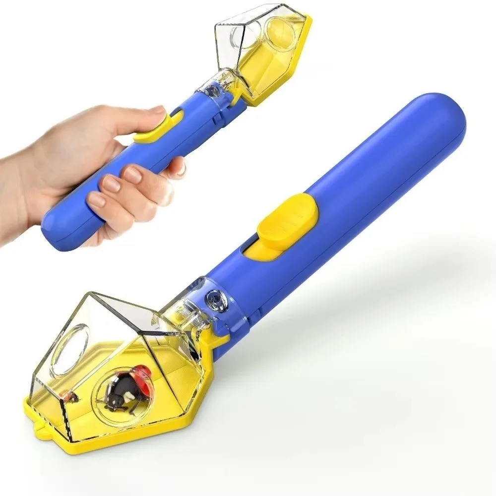 Multifunctional Portable Insect Catcher Push Type Transparent Observer Box Handheld Insect Trap Safe Release Mechanism