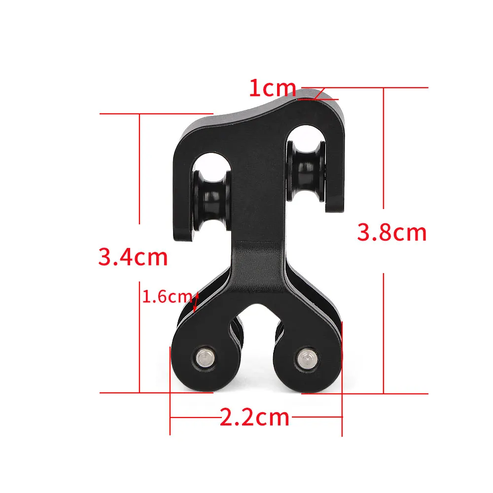 1PC Compound Bow String Separator Aluminum Alloy Roller Glide Bowstring Cable Slide Pulley for Archery Hunting Shooting