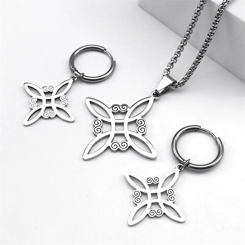 Women's Celtic Witchcraft Stainless Steel Jewelry Set