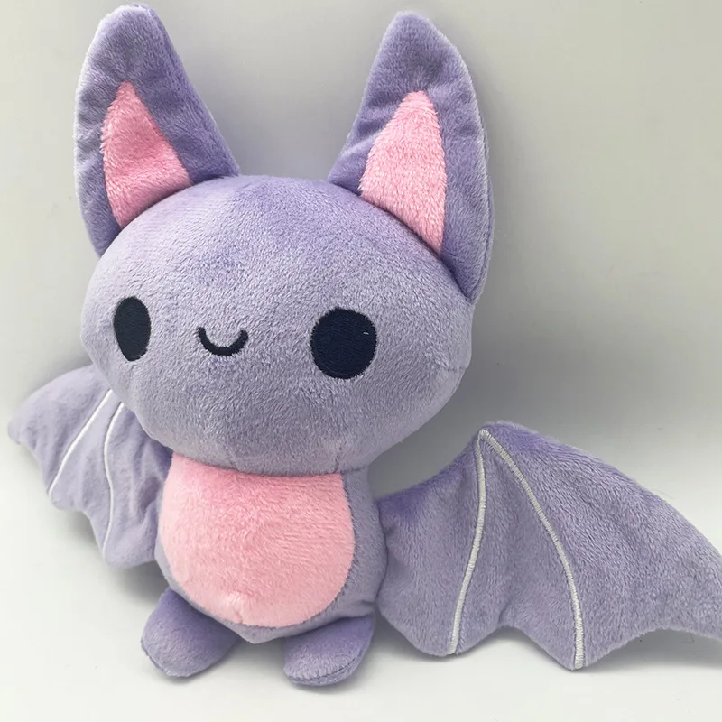 Halloween Plushies Mini Lavender Sleepy Bat Plush Toys Cute Cartoon Skeleton Cat Pillow Soft Ghost Models Halloween Kids Gifts