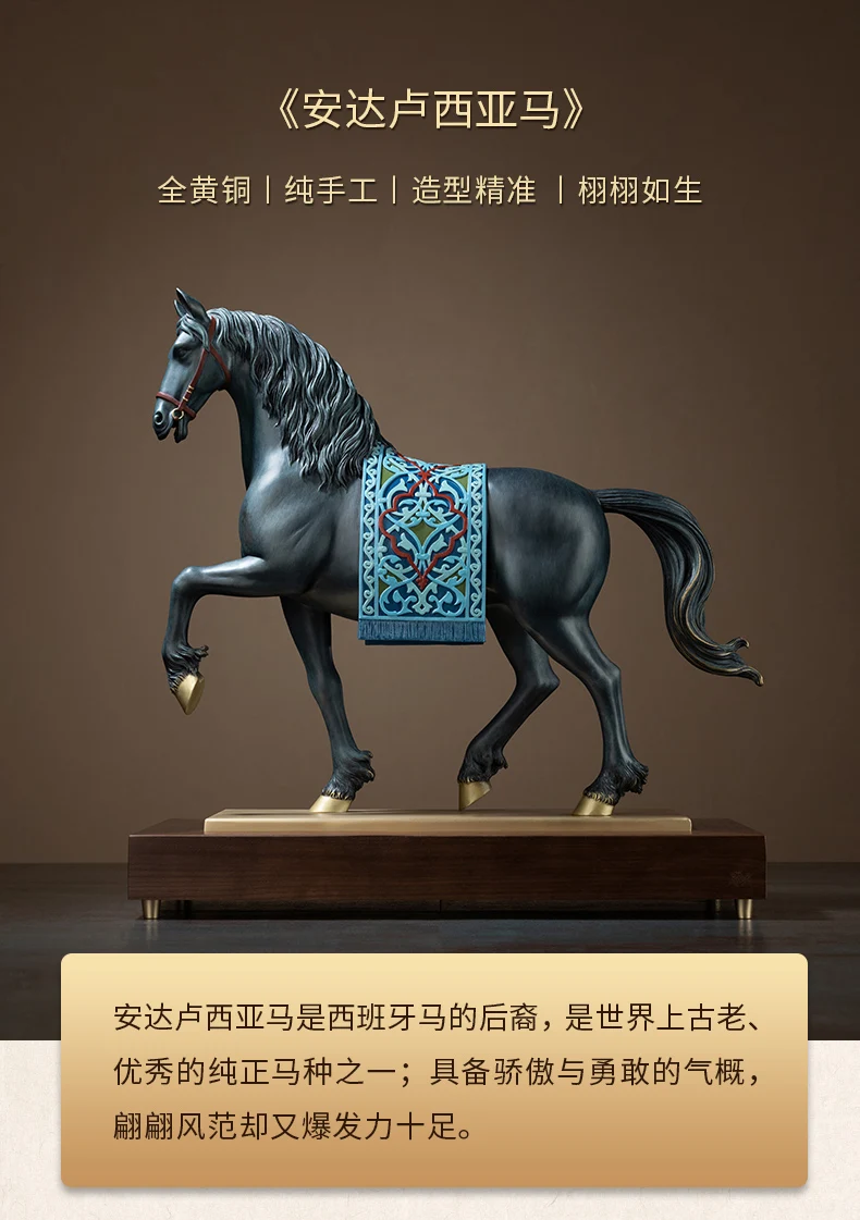 high grade Decoration art HOME Company shop Saudi Arabia Dubai ROYAL Auspicious GOOD Luck Success horse bronze Sculpture