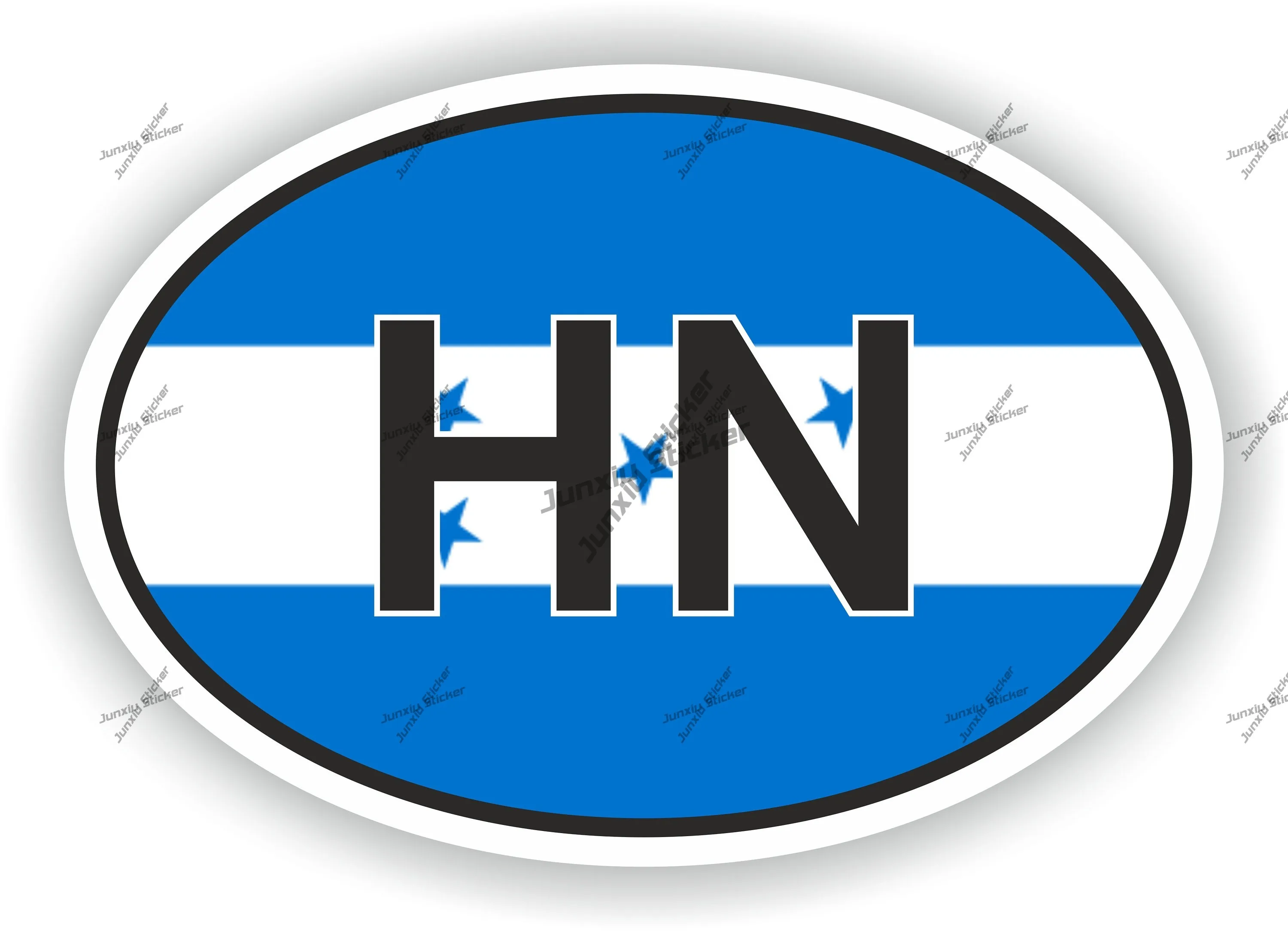 

Honduras Hu Country Code Flag Oval Sticker Pvc Boat Accessories Style For Car Stickers Sport Bumper Window Sticker Scratch-proof