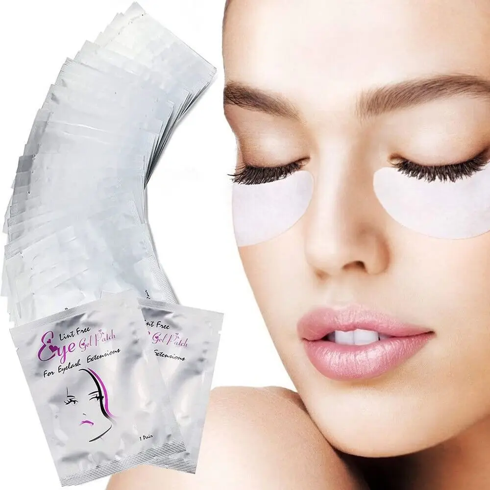 10 Pcs High Quality Salon Mild formulation Eyelashes Extension Eye Paper Patches Lint Free Under Eye Gel Pads