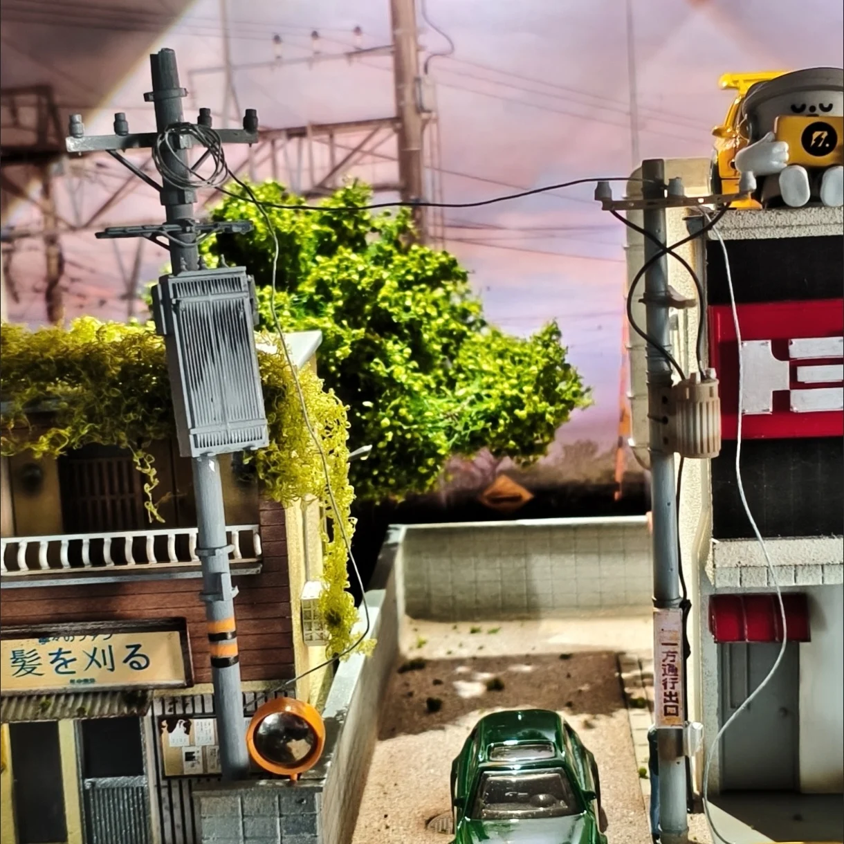 1/64 Scale Miniature Electric Line Pole Model DIY City House Railway Train Park Street Scene Layout Accessories Dioramas 1PCS