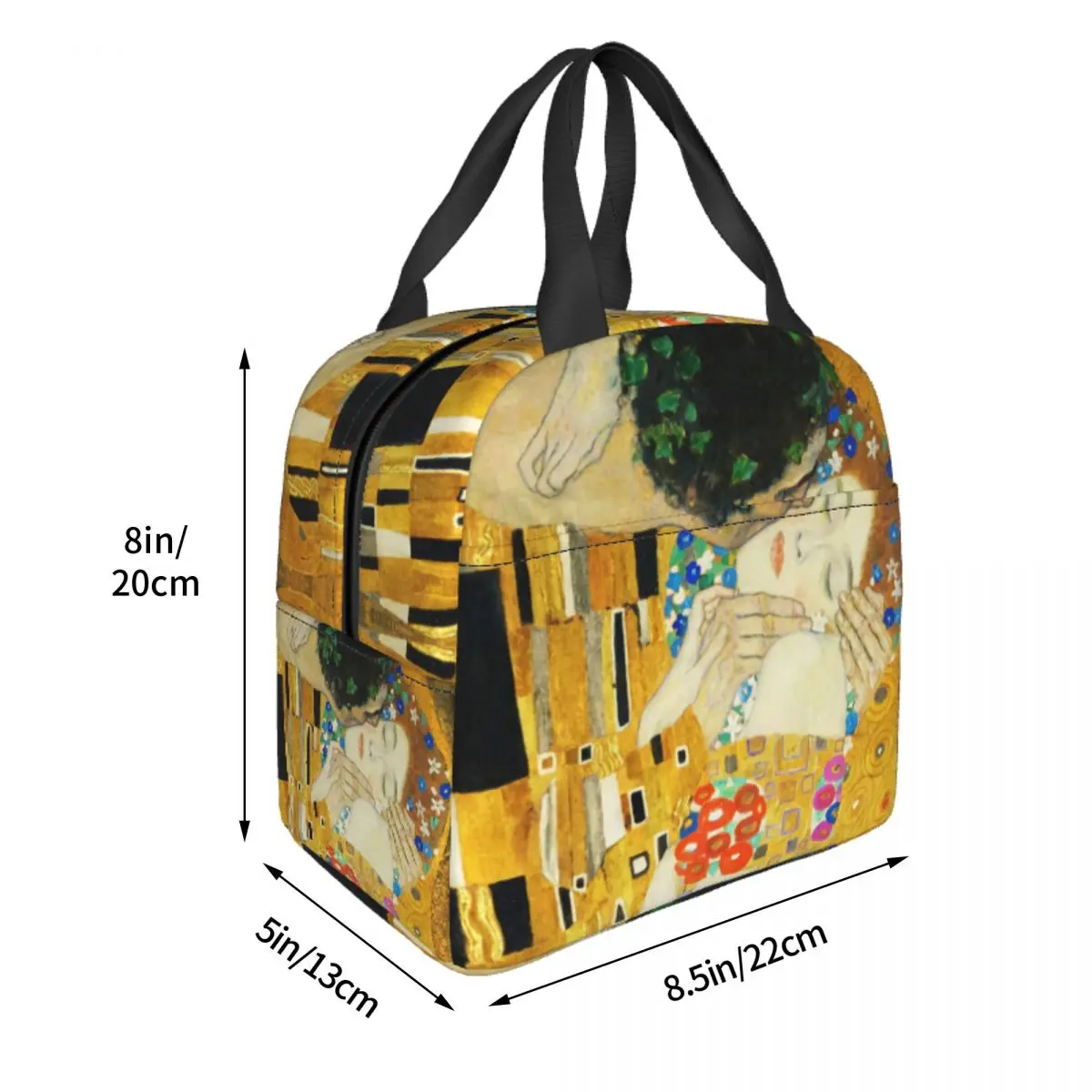 Klimt Kd'appareils-Sac isotherme pour femme, fourre-tout portable, glacière thermique, capacité gustative, boîte à lunch artistique, sacs de nourriture pour le travail et l'école