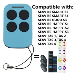 SEAV BE SMART S2 / S4 BE-HAPPY-S1 / S2 / S3 TXS 1 / TXS 2 / TXS 3 / TXS 4 Garage Door Remote Control