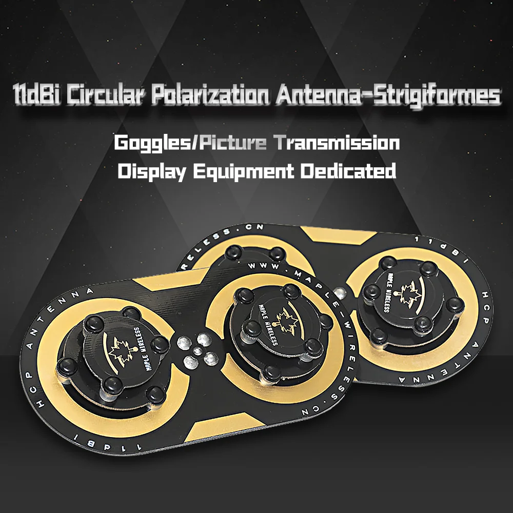 

Maple Wireless 11dBi 5.8Ghz RHCP SMA Polarized Receiver Patch FPV Antenna (1PC) for Fatshark Skyzone Goggles