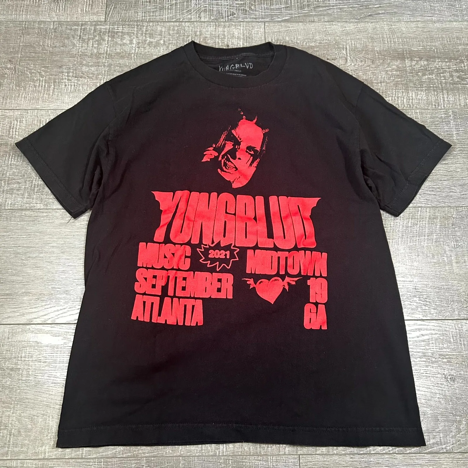 

Yungblud Band T-Shirt Men's L Black 2021 Atlanta Tour Concert Music Rock Tee