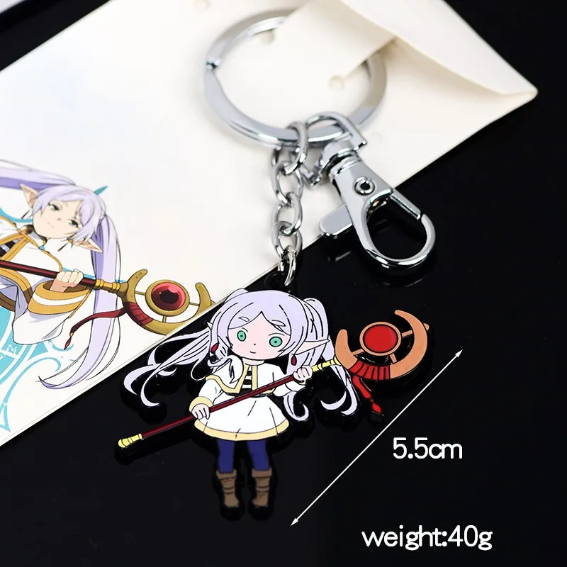 

New Hot Frieren Beyond Journey's End Fern Himmel Keychain Anime Peripherals Character Peripherals Collectibles Gifts