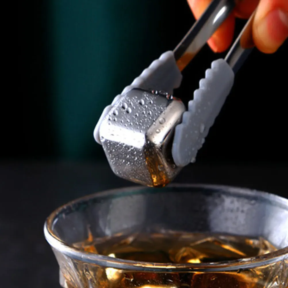 

Stainless Steel Ice Pellets 304 Whiskey Bar Reusable Chill Stones Non Rust Smooth Edge Anti