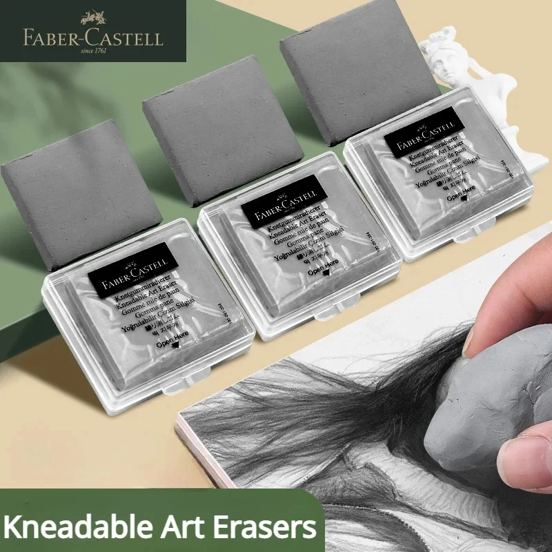 faber castell borracha amassada borracha com case soft art borrachas desenho esboco papelaria pcs 01