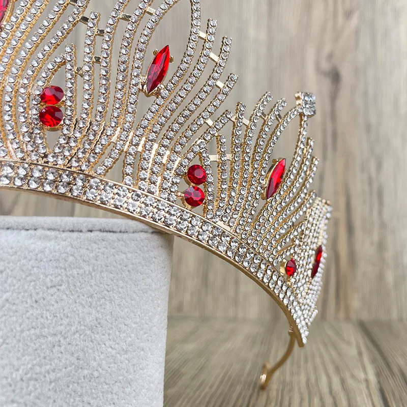 Fashion Simple Jewelry Headdress Stage Car Show Accessories Alloy Rhinestone Grand Crown Princess Phoenix Crown