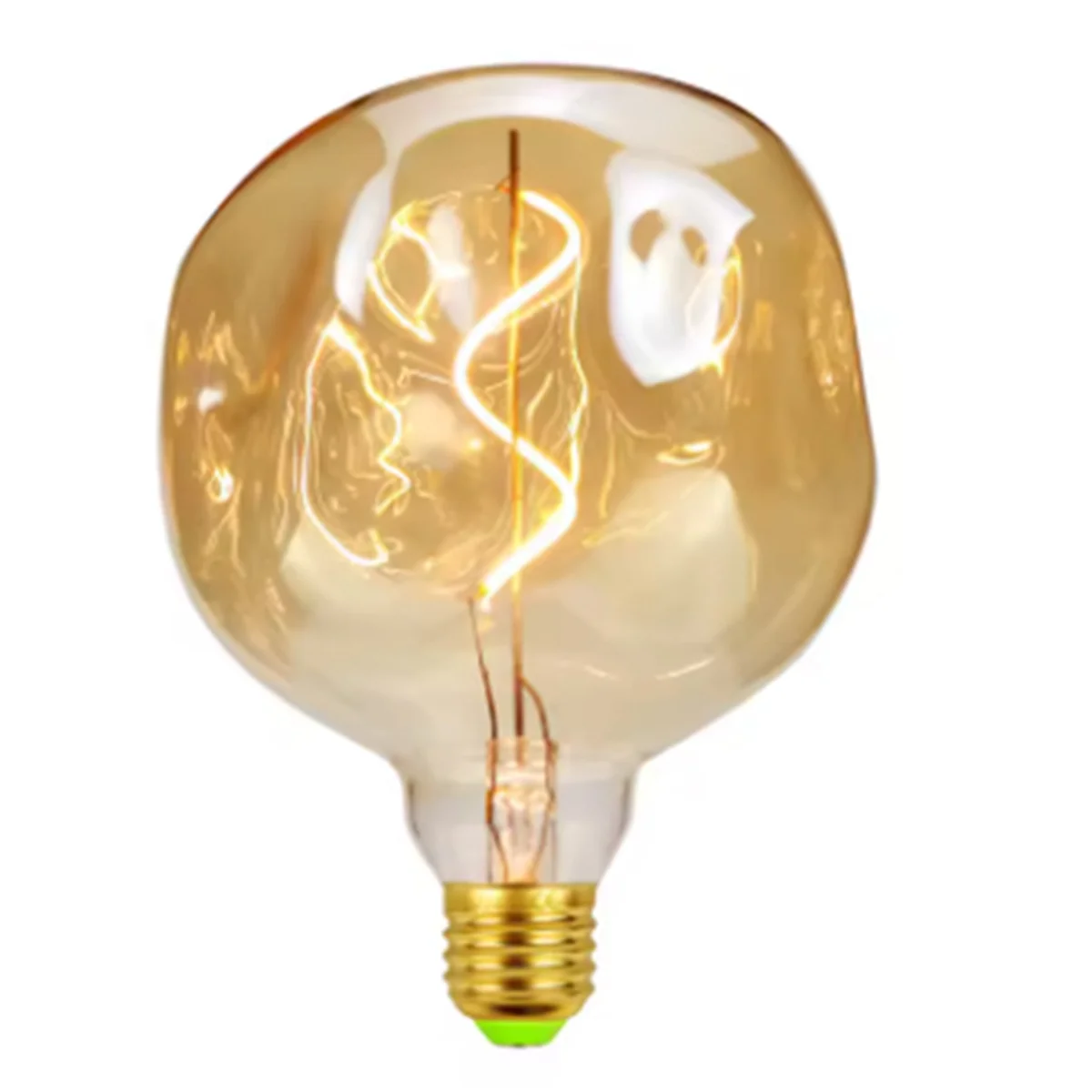 AB31 E27 Vintage Led Bulb 4W 110v Dimmable Special Shaped Big Stone Bulb Festival Events Decorative Bulb Gold