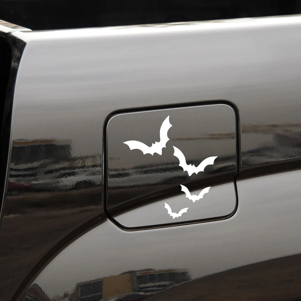 1set Multi Color Bat Silhouette Waterproof Vinyl Stickers For Car Motorcycle Truck RV Decor