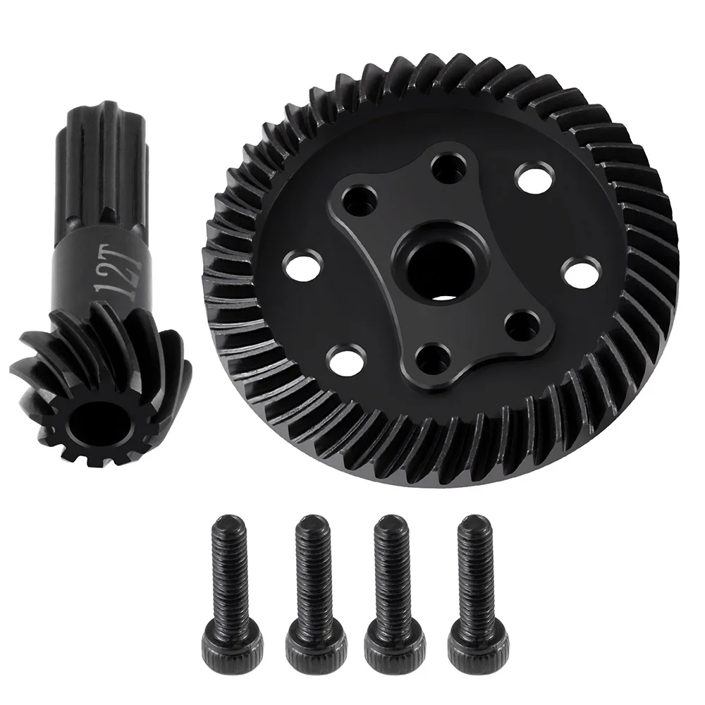 AXSPEED 40cr فولاذ 47 + 12T ترس نقل أمامي/خلفي لـ Traxxas 1/16 Mini Maxx 2S RC ملحقات أجزاء ترقية السيارة