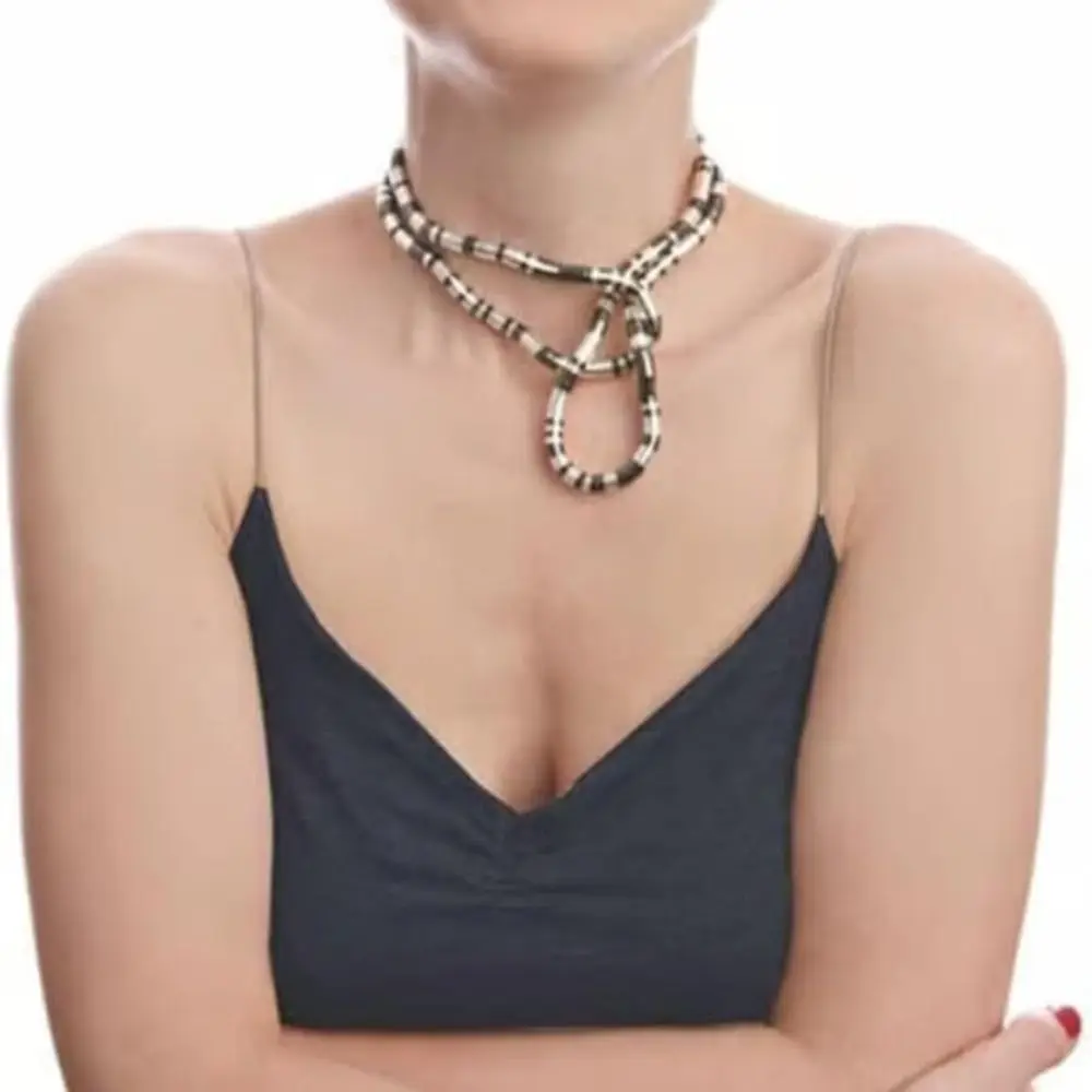 Creative Gift Alloy Bendable Snake Necklace Gold Color Silver Color Flexible Choker Twistable Jewelry Accessories Bracelet