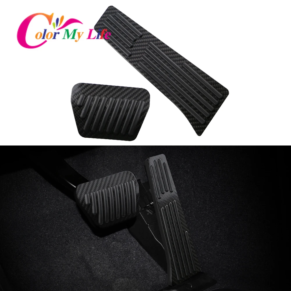 AT Carbon Fiber Car Pedals for BMW 1 2 3 5 7 Series E82 E87 F20 F21 E46 E90 F30 G20 E60 F10 E61 F11 G11 G12 F01 G30 F90 G31