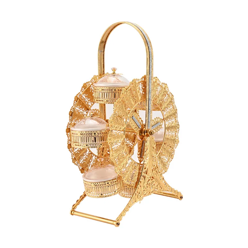 

Zml dried fruit & nut platter - high-end living room coffee table decor - middle eastern style tabletop ornament