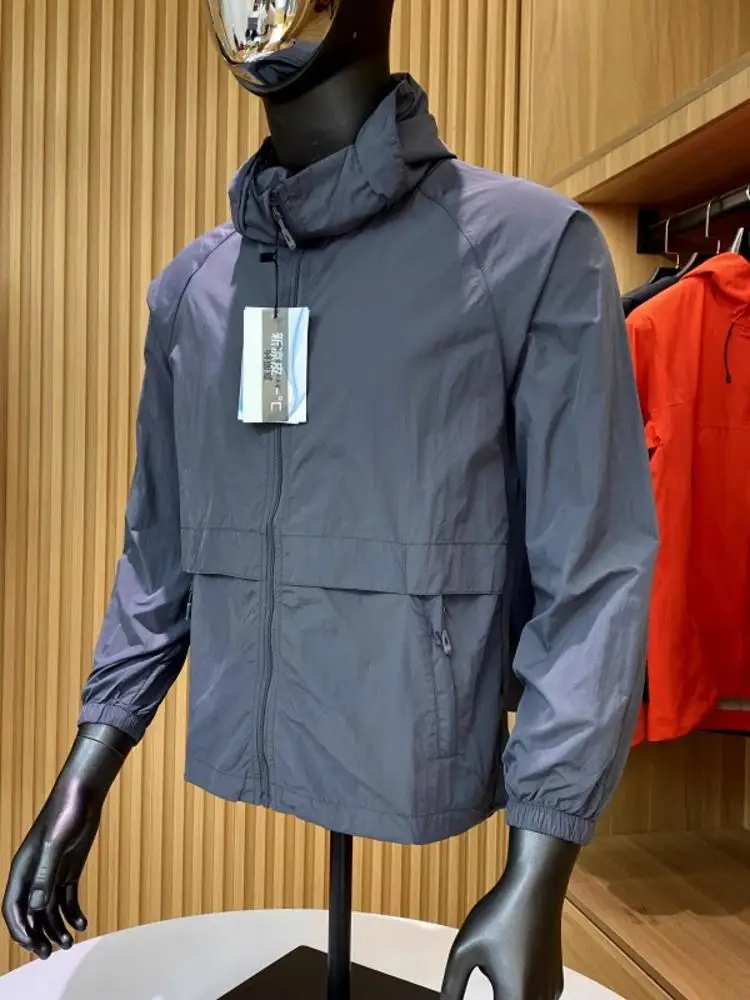 

Summer Outdoor Casual Anti-UV Hat Sunscreen Clothes Thin Outerwear Couple Sle Waterproof Light Weight Youth Jaet