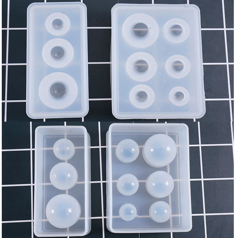 1PC Different Sizes Universe Ball Shpe Type Epoxy Resin Molds for Jewelry Pendant Silicone Jewelry Tools