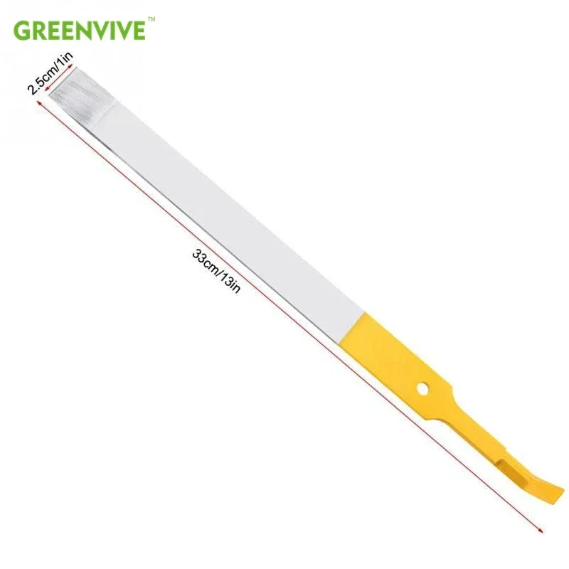 Stainless Steel Bee Hive Tool Frame Lifter Beehive Scraper J Type Hook Cut Honey Knife Honey Scraping Knife Beekeeping Tools images - 6