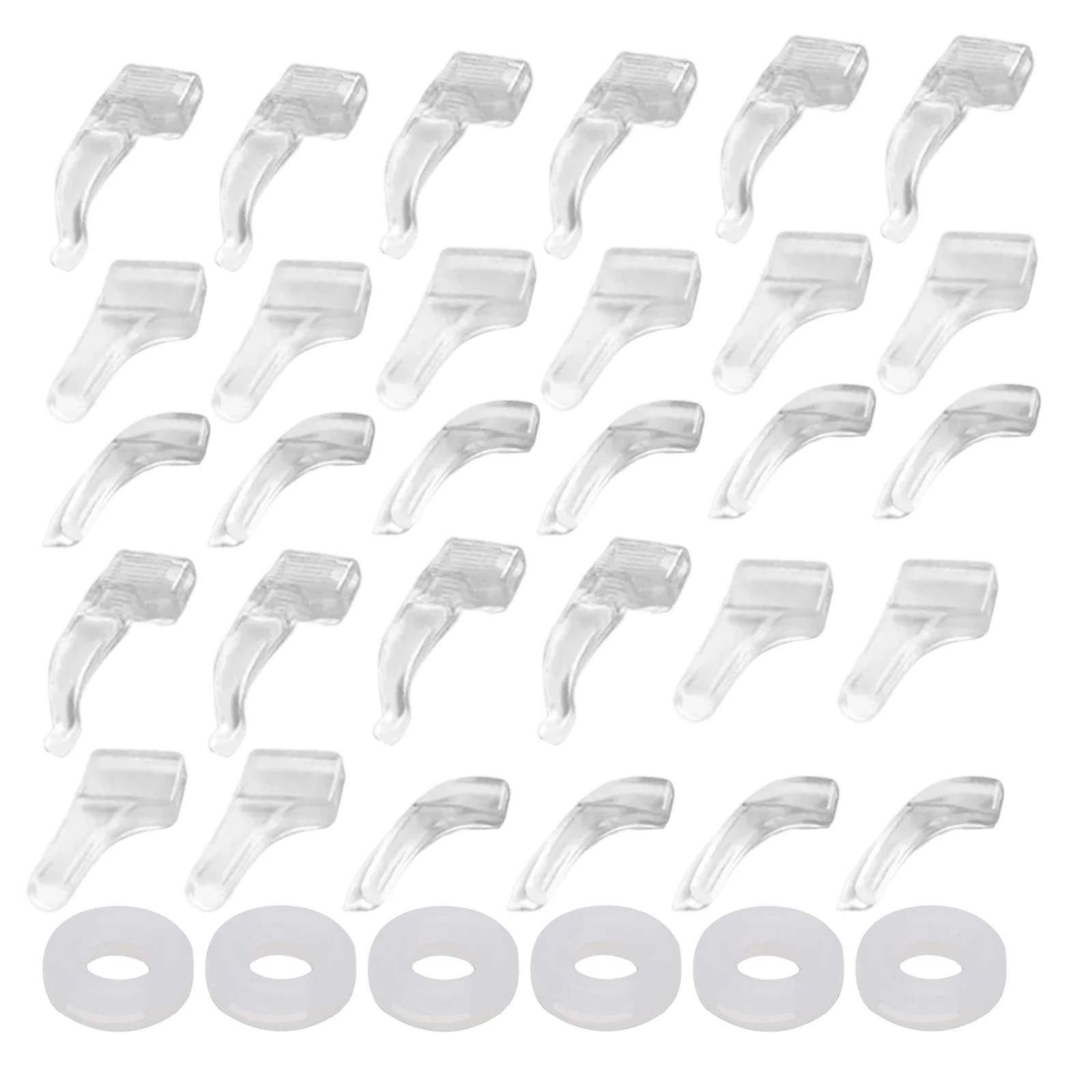 

20Pairs Anti-Slip Eyeglass Ear Grips Silicone Temple Sleeve Retainers for Glasses Sunglasses Secure Fit during Sports Jogging