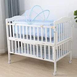 Cama moderna do berço do bebê, cama de emenda infantil, cama pequena do berço