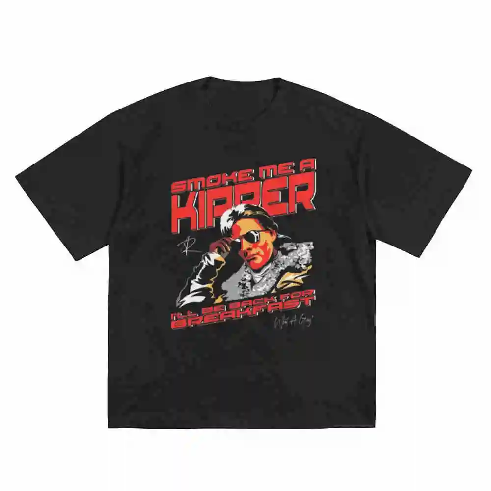 Ace Rimmer Smoke Me A Kipper Red Dwarf Smeg Head Short Sleeve Tee 100% Cotton T-Shirt