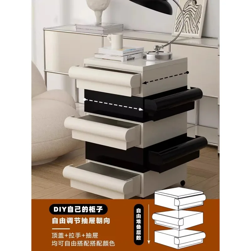 

Internet celebrity bedside tables ins creative home living room storage side cabinet bedroom simple multi-layer drawer cabinet