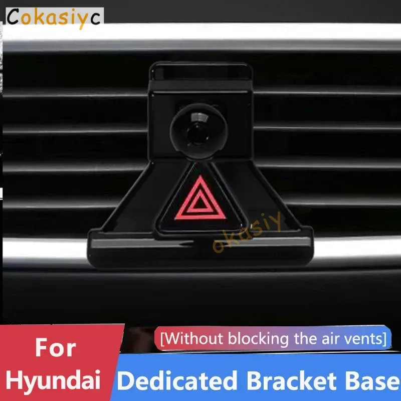 Suporte de Telefone para Carro com Fixação na Saída de Ar para Hyundai Elantra IX25 IX35 Tucson Palisade Sonata