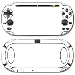 Pure White Color Vinyl Skin Sticker Protector For PSvita 1000 For PSV 1000 PSV1000 Decal Cover