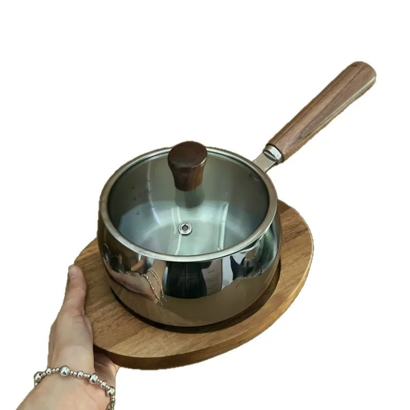 

316L uncoated stainless steel pot baby food supplement pot household steamer one person food