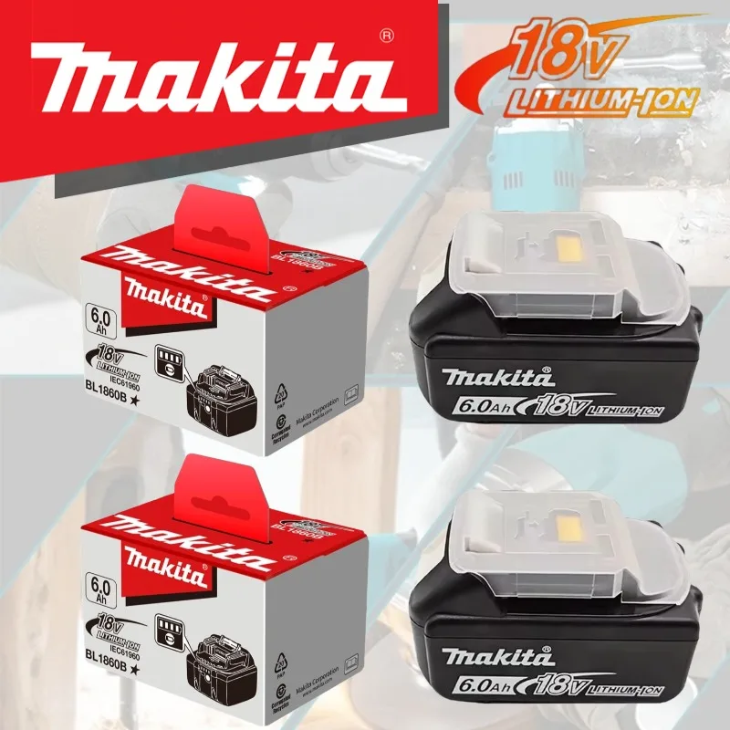 100% الأصلي لماكيتا 18 فولت 6.0Ah بطارية قابلة للشحن لماكيتا 18 فولت BL1815 BL1830B BL1840B BL1850 BL1860B أدوات كهربائية #2