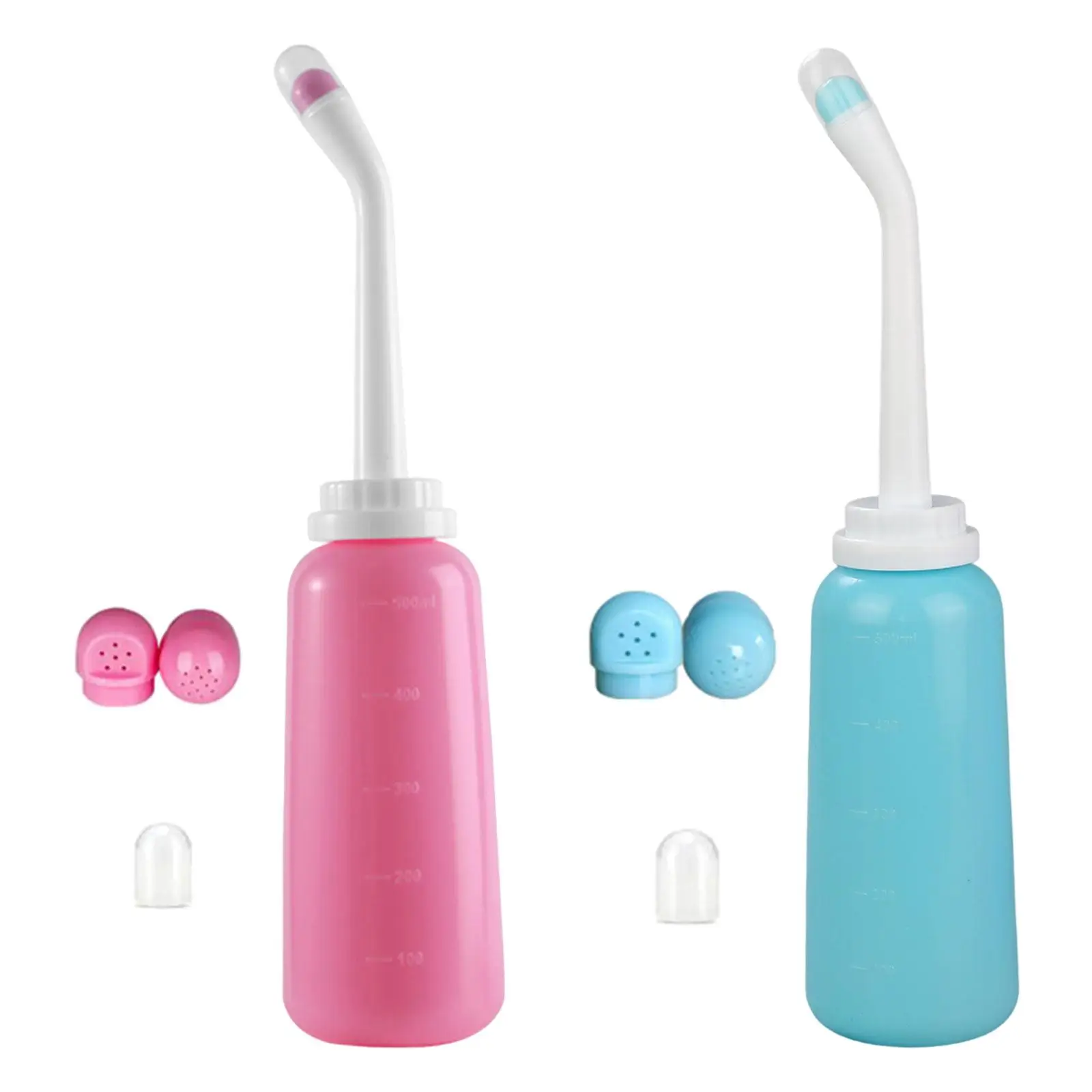 Vaginal Perineal Douche Cleaner with 2 Nozzles Female Vaginal Shower Washer