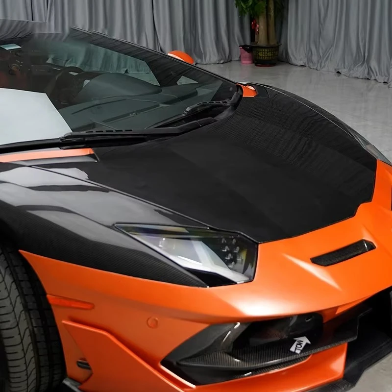 Car Body Parts Front Bonnet Dry Carbon Hood Suitable for Aventador LP700 LP720 LP750 OEM Engine Hoods 5