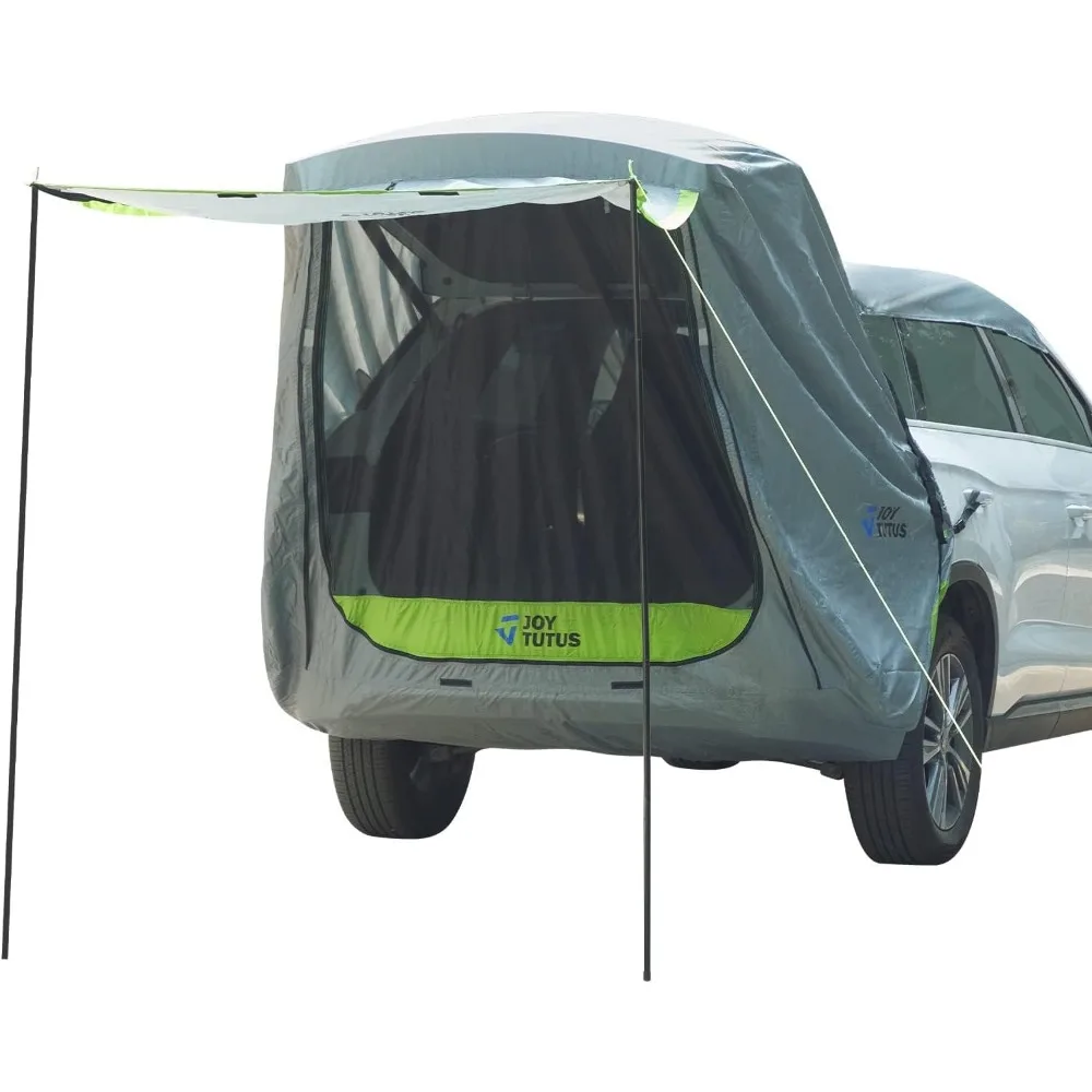 

JOYTUTUS SUV Tailgate Tent with Awning Shade, Car Roof Canopy and Poles, Water Resistant Camping Tent, Outdoor Travel Preferred,